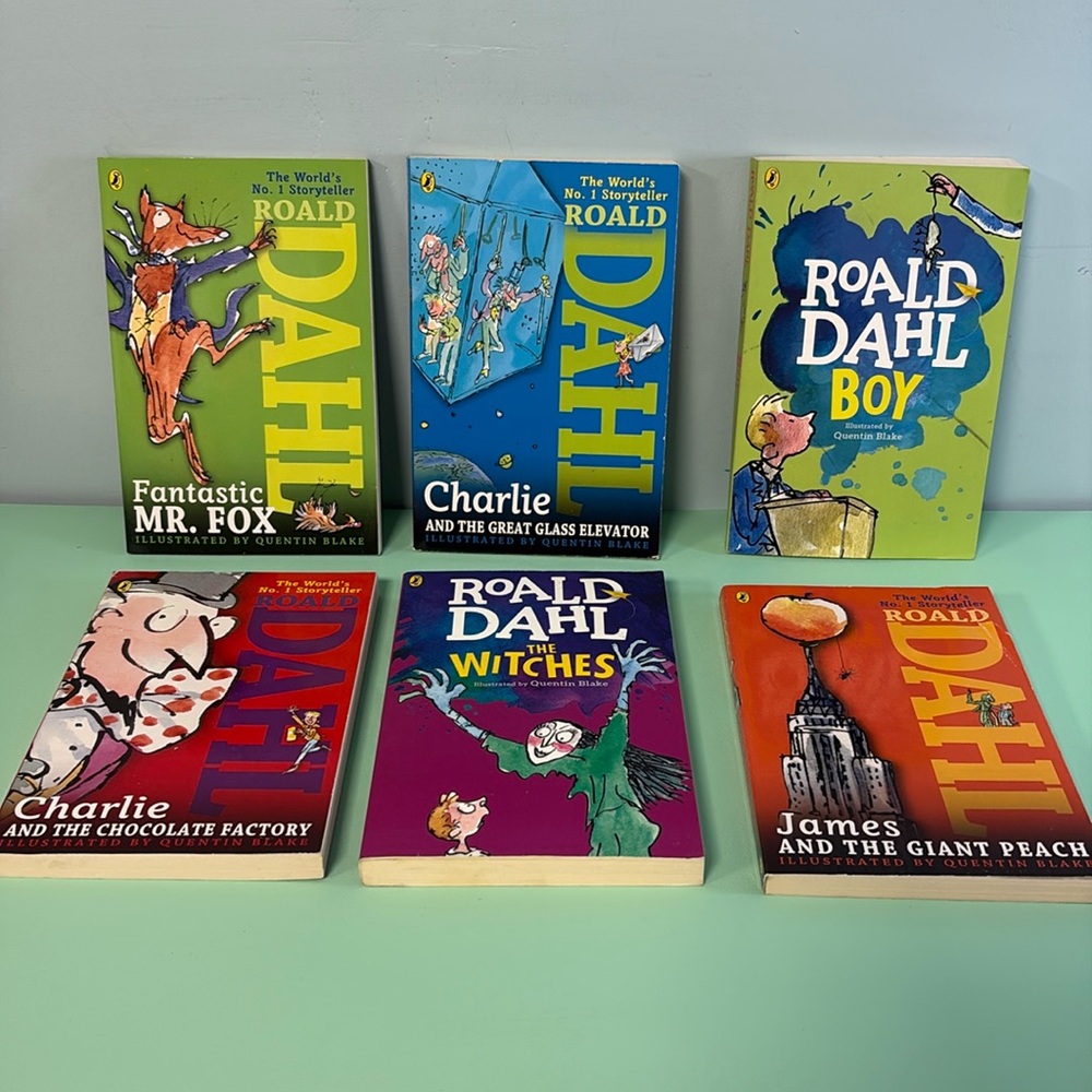 Roald Dahl Set of 6 Books, Kids Books, Reading Age 8+, Kid Novels
